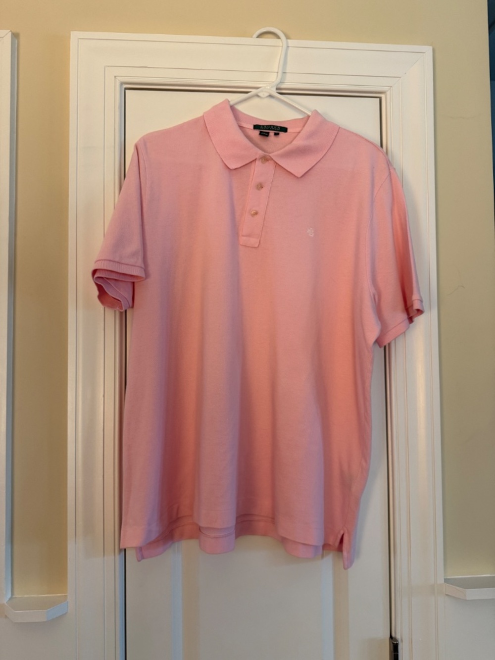 Lauren Ralph Lauren pale pink pique polo 1X